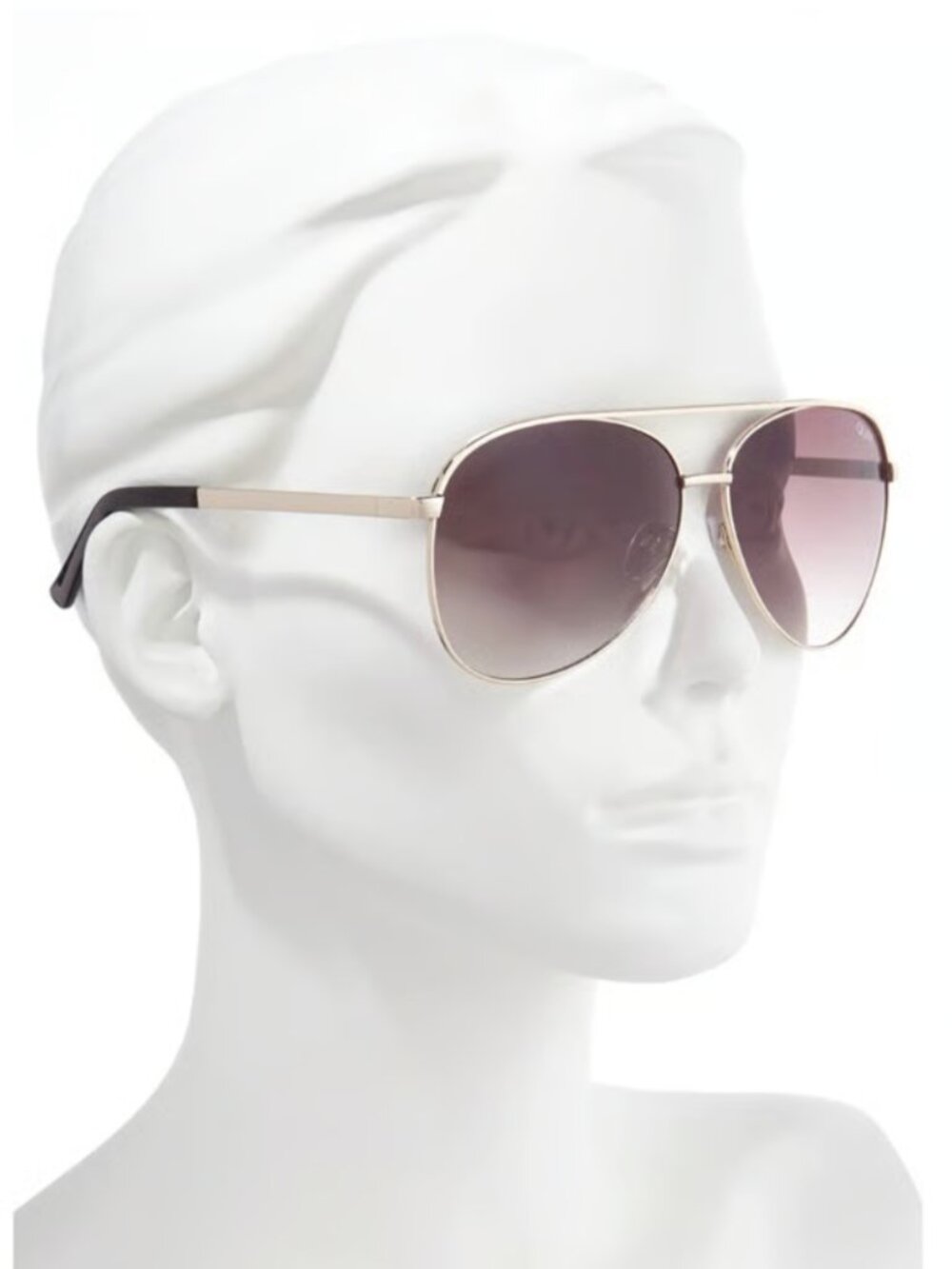 Quay Vivienne 64mm aviator sunglasses